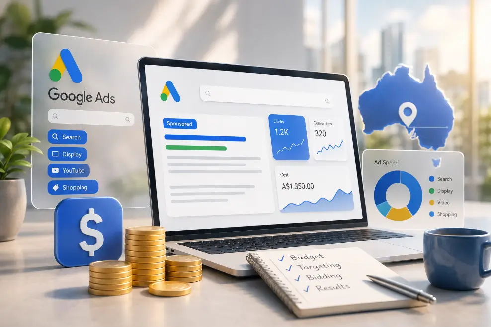Google Ads, SEO and AI working together for small business marketing