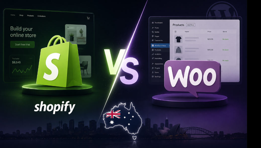 An Australian small business owner comparing Shopify and WooCommerce for an online store